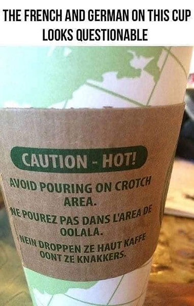 funny translations on coffee cup
