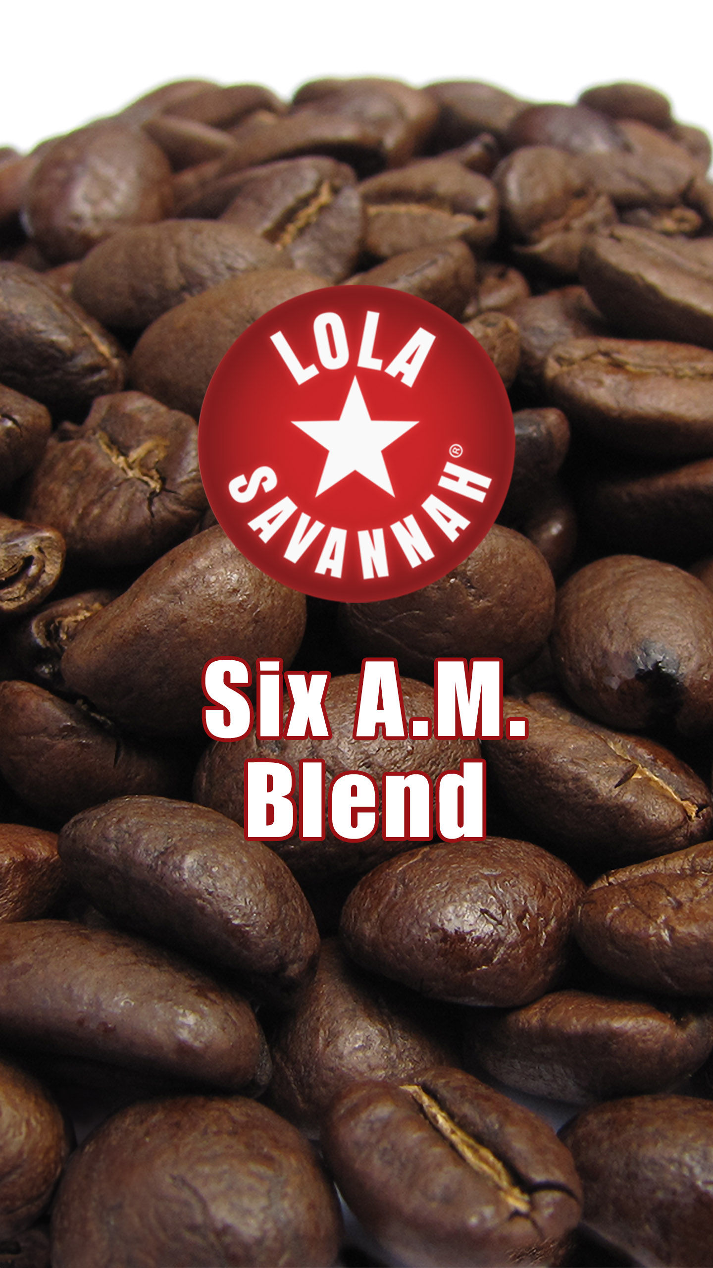 Six A.M. Blend coffee beans