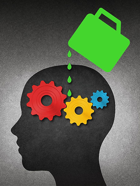 illustration of coffee pouring into the mind