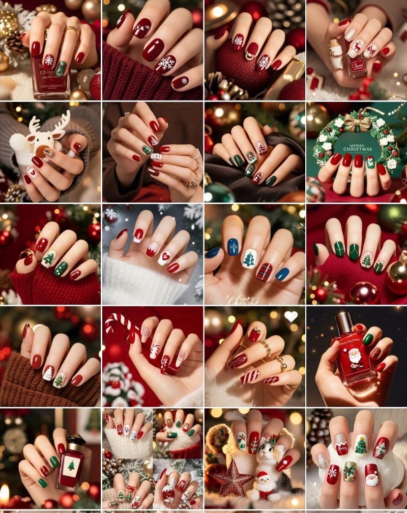 聖誕美甲小紅書熱門款式