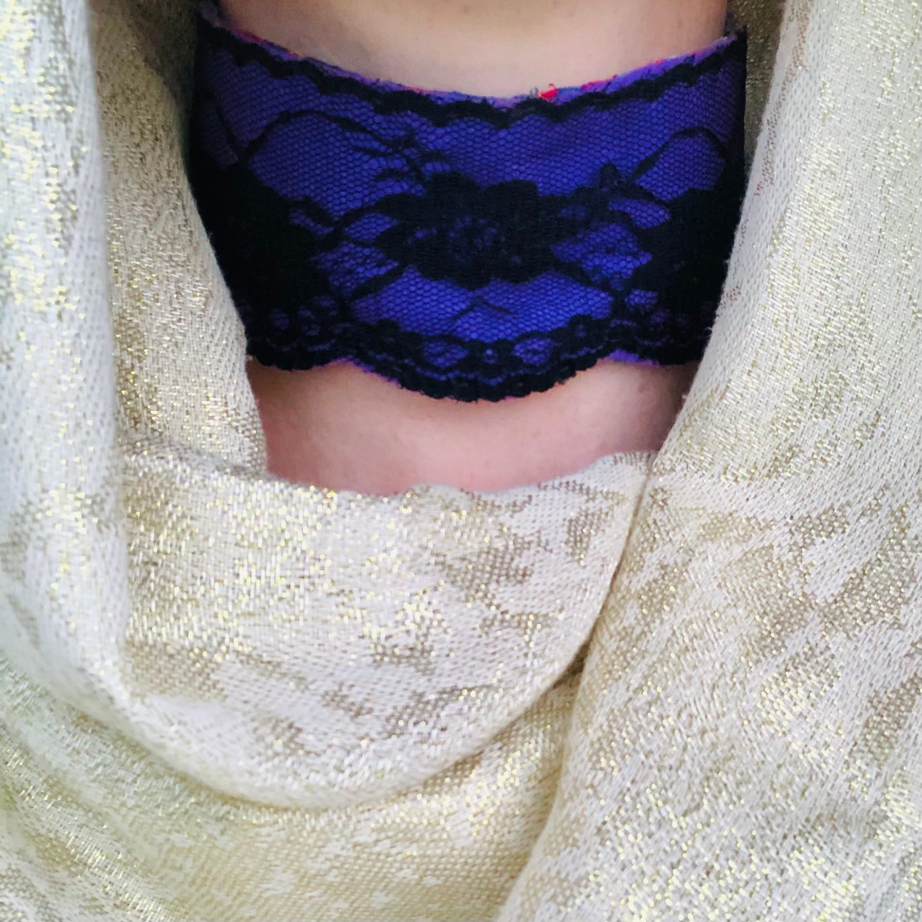 Black and Purple Lace
