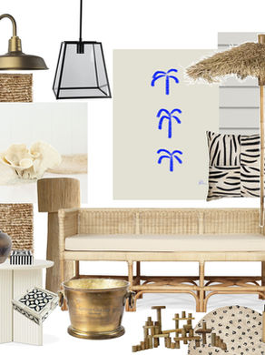 Sun, Sand, and Playful Palms: Create a Fun-Filled Coastal Entertaining Area for Kids with Blue Palms