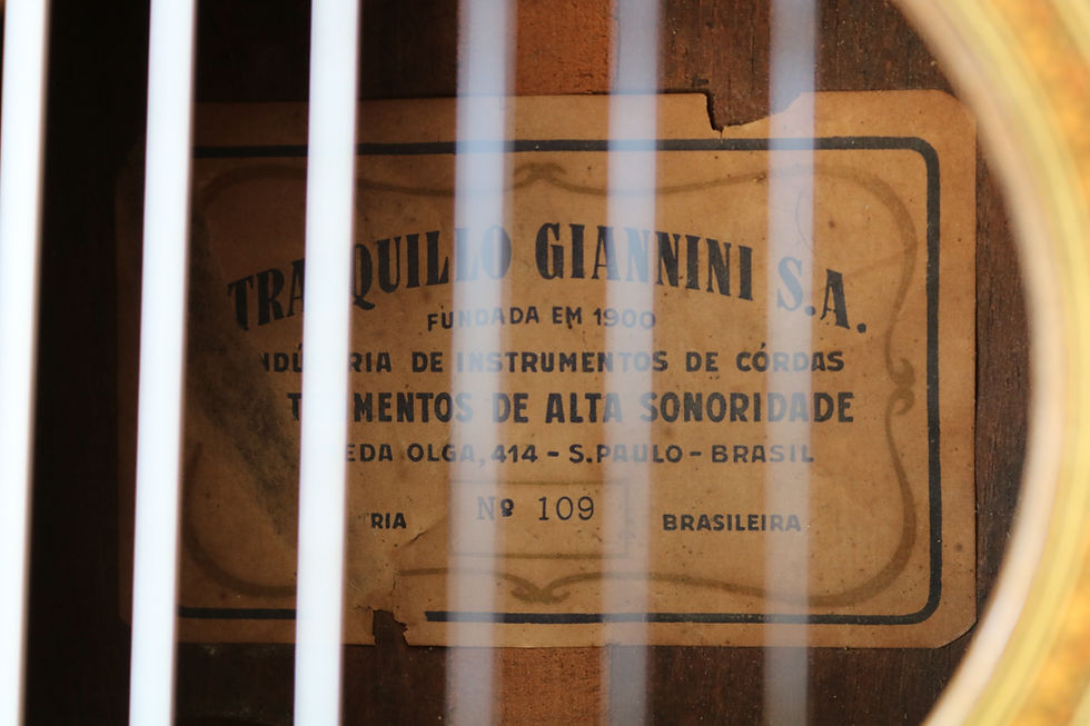 Miniatura: Violão Antigo Tranquillo Giannini/ N°109/ Anos 60