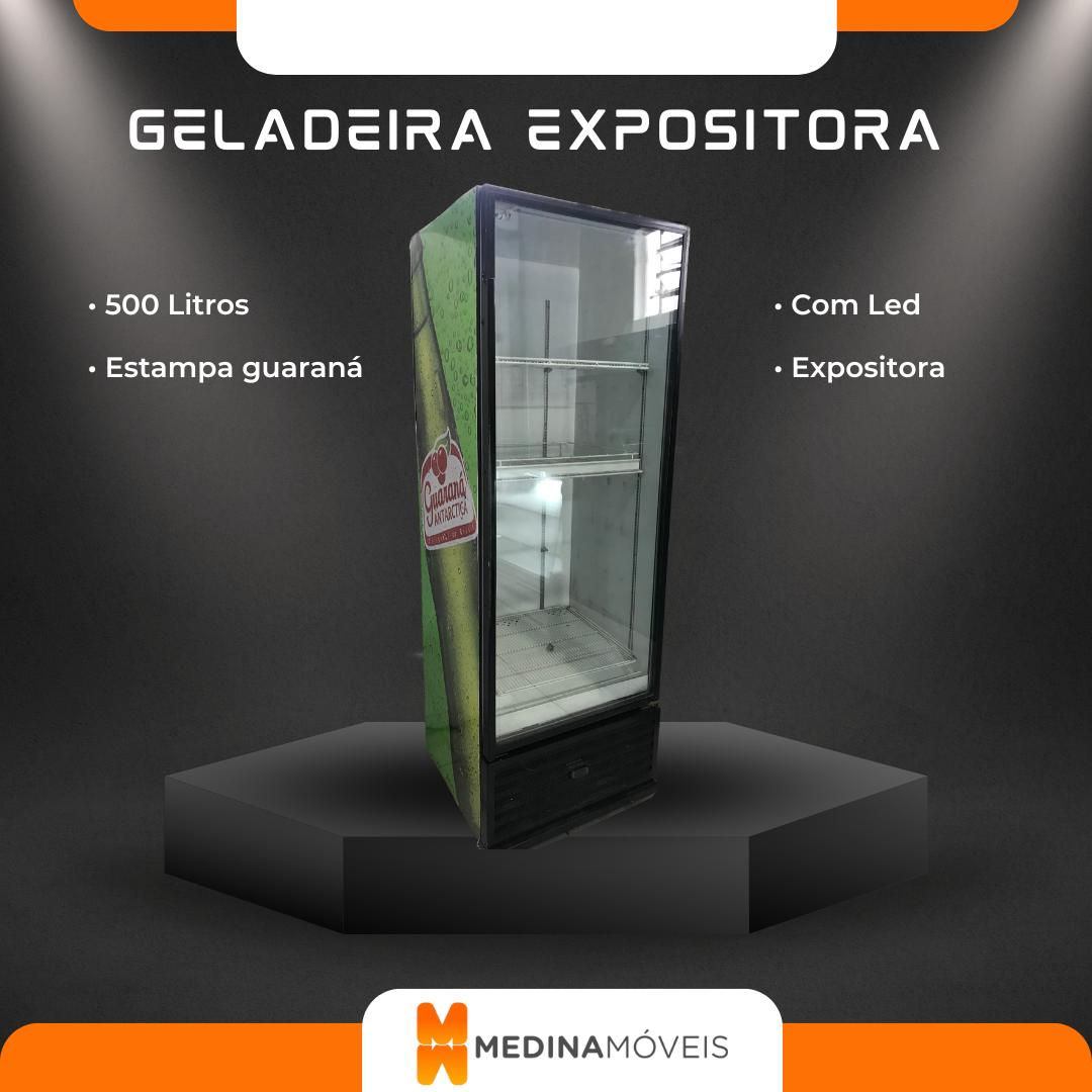 Geladeira Expositora com estampa guaraná