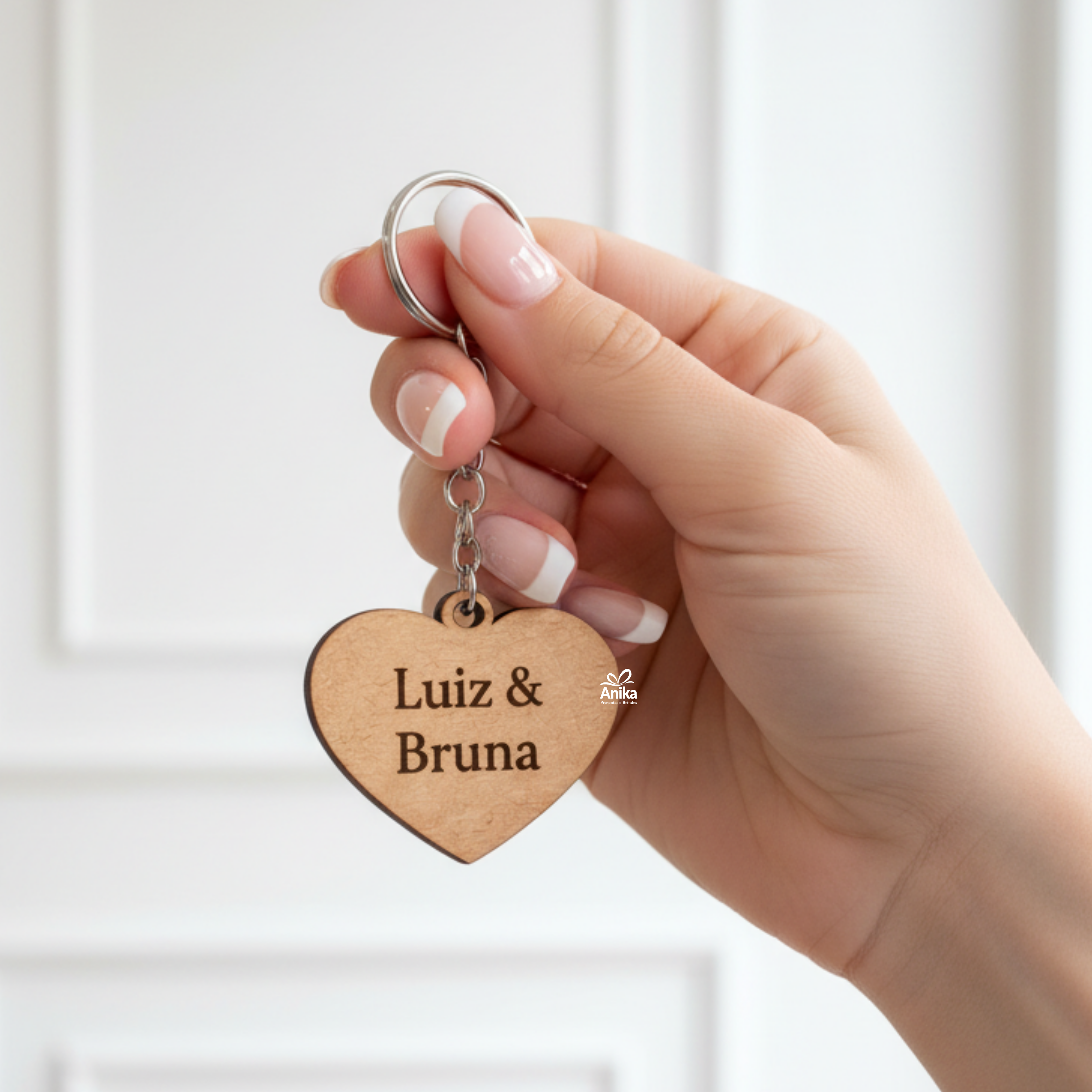 Chaveiro Coração em MDF Personalizado