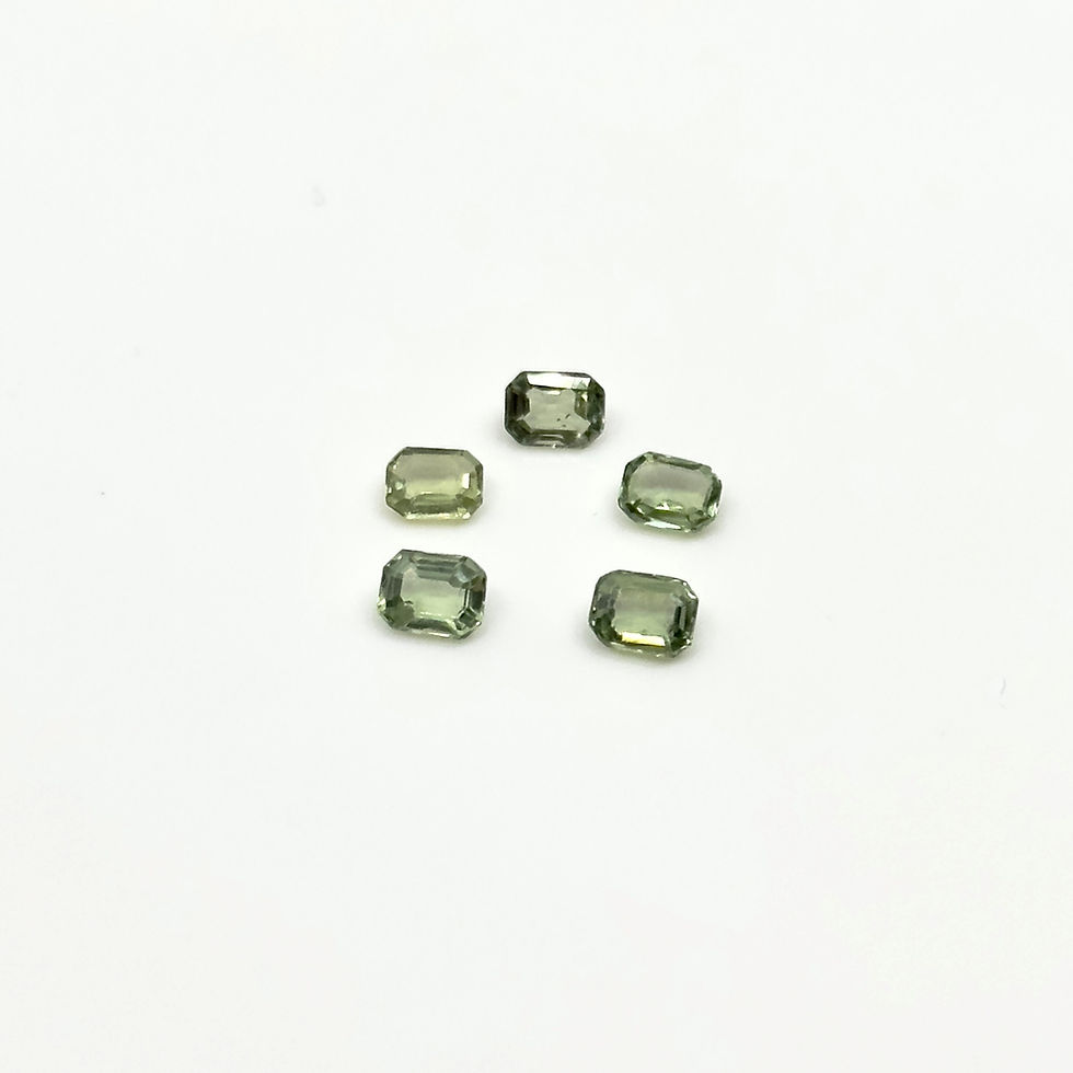 Lot of Green Sapphires 1.21 ct
