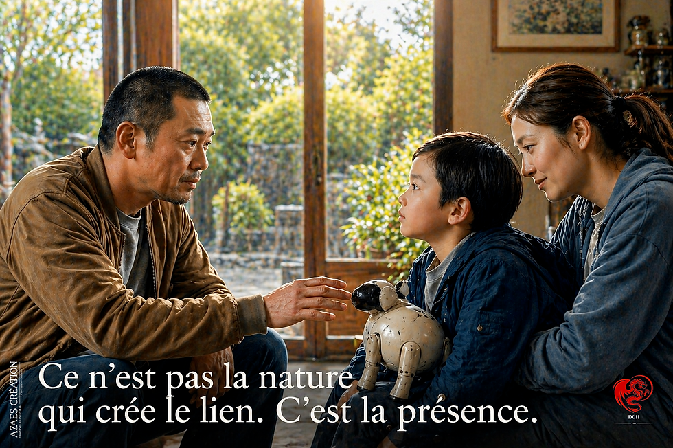 I Azaes Créations - Reconstitution visuelle — ces images s’inspirent du film sans en être extraites.