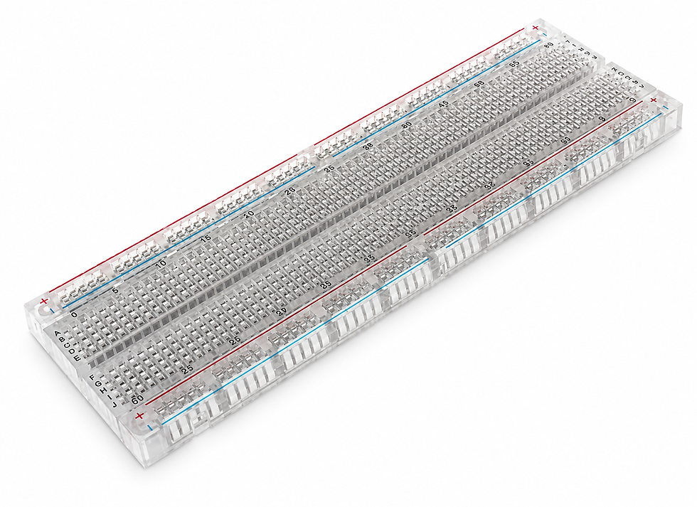 Miniatura: PROY PROTOBOARD 1BLOQUE 2 TIRAS TRANSPARENTE 830 PUNTOS