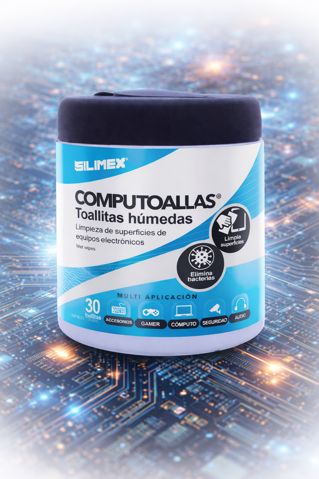 Toallitas Humedas Para Limpieza De Pc Computoallas Bote C/30