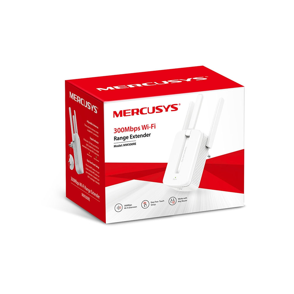 Repetidor/extensor de rango Tenda A301, 300MBPS, 2 antenas CE01