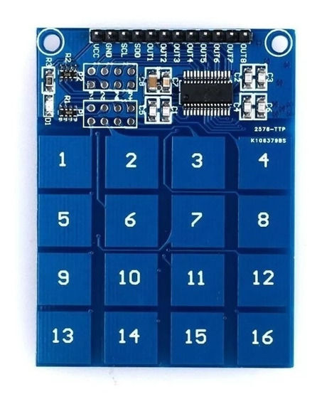 SENSOR INTERRUPTOR TOUCH CAPACITIVO 16 DIGITOS