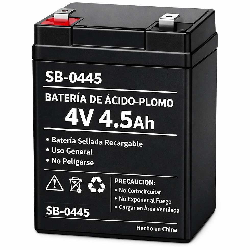 Miniatura: Bateria de Ácido-Plomo 4 V   4.5 A   SB-0445