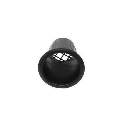 BAFLE SALIDA DE AIRE PLASTICO 4X4"=10X10CM SIN REJILLA NEGRO BSP4X4