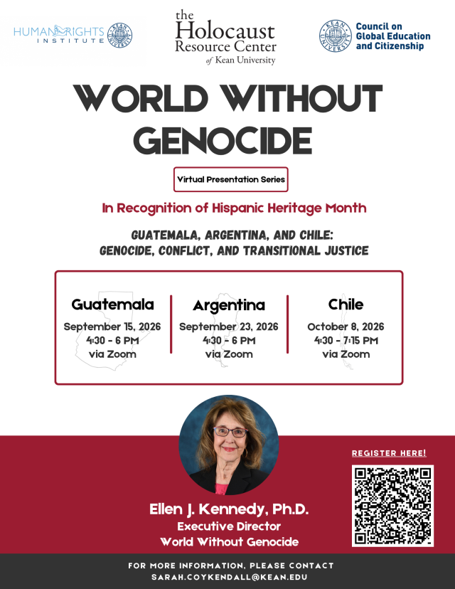 World Without Genocide: Virtual Presentation Series