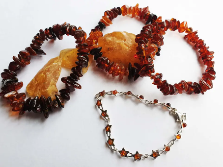 Timeless Treasures: Amber Bracelets, Ammonite Fossils, and Amber and Silver Necklaces