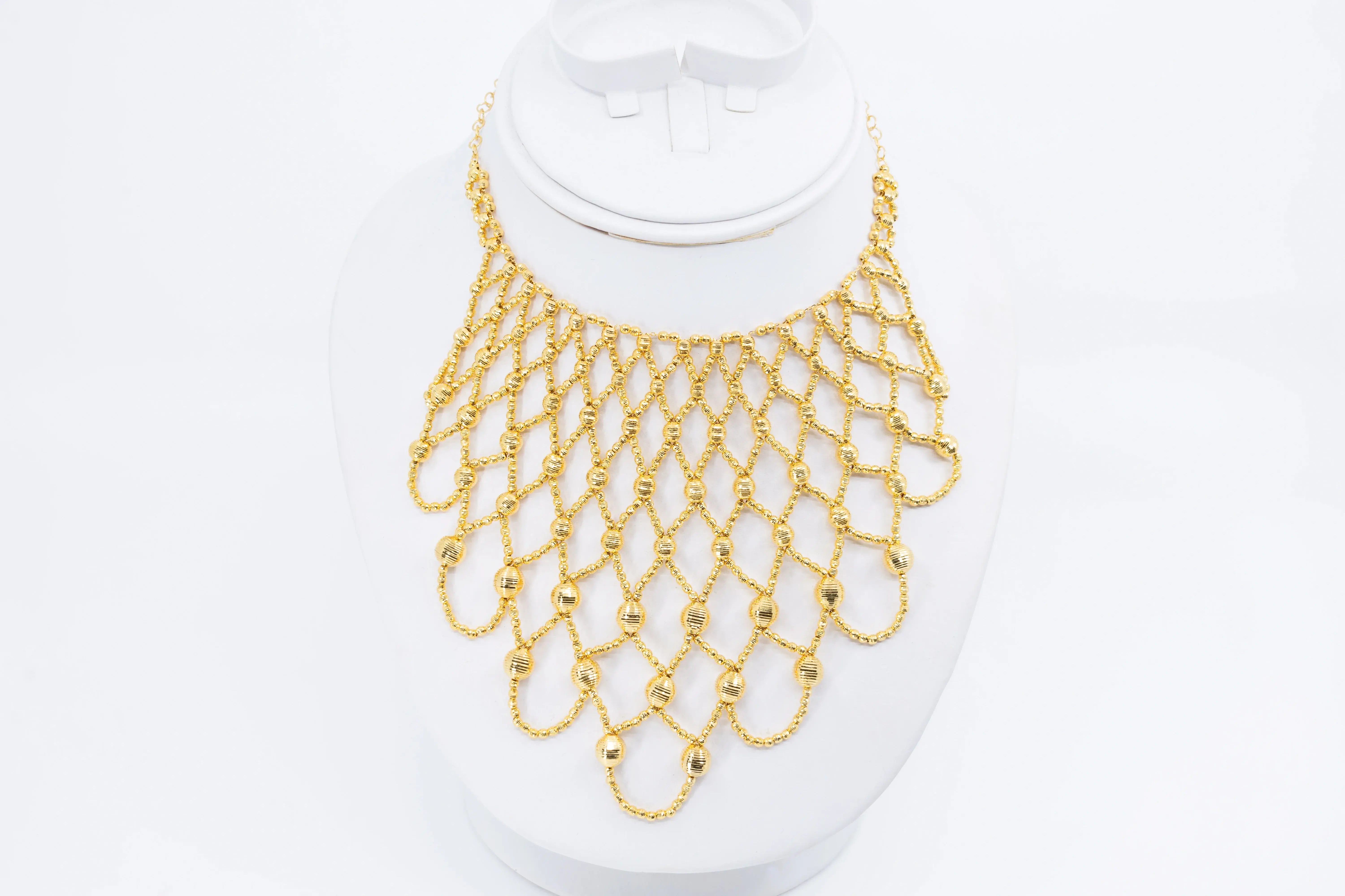 Résille Beaded Gold Collar