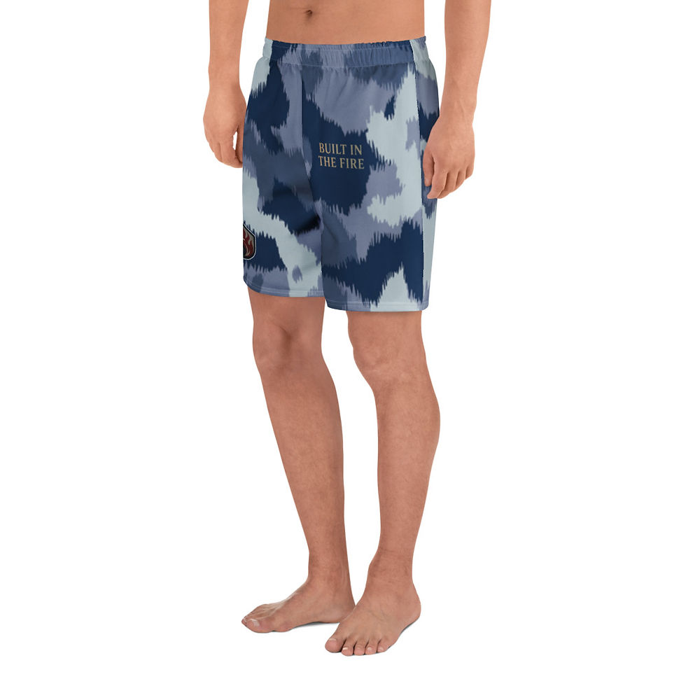 Thumbnail: All-Over Print Unisex Athletic Long Shorts