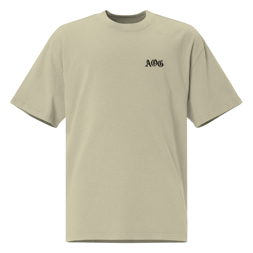 Thumbnail: Beige men's performance rash guard with logo