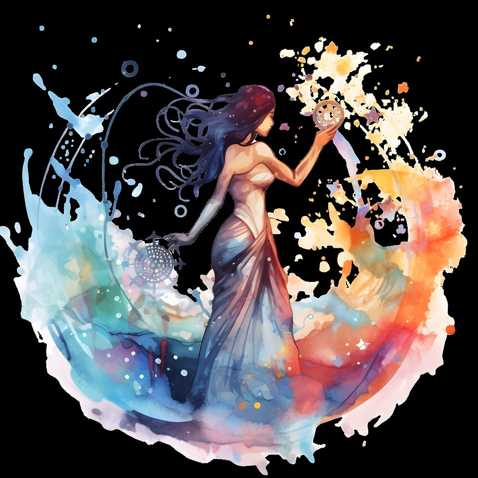 Thumbnail: Personalized Aquarius Zodiac Print