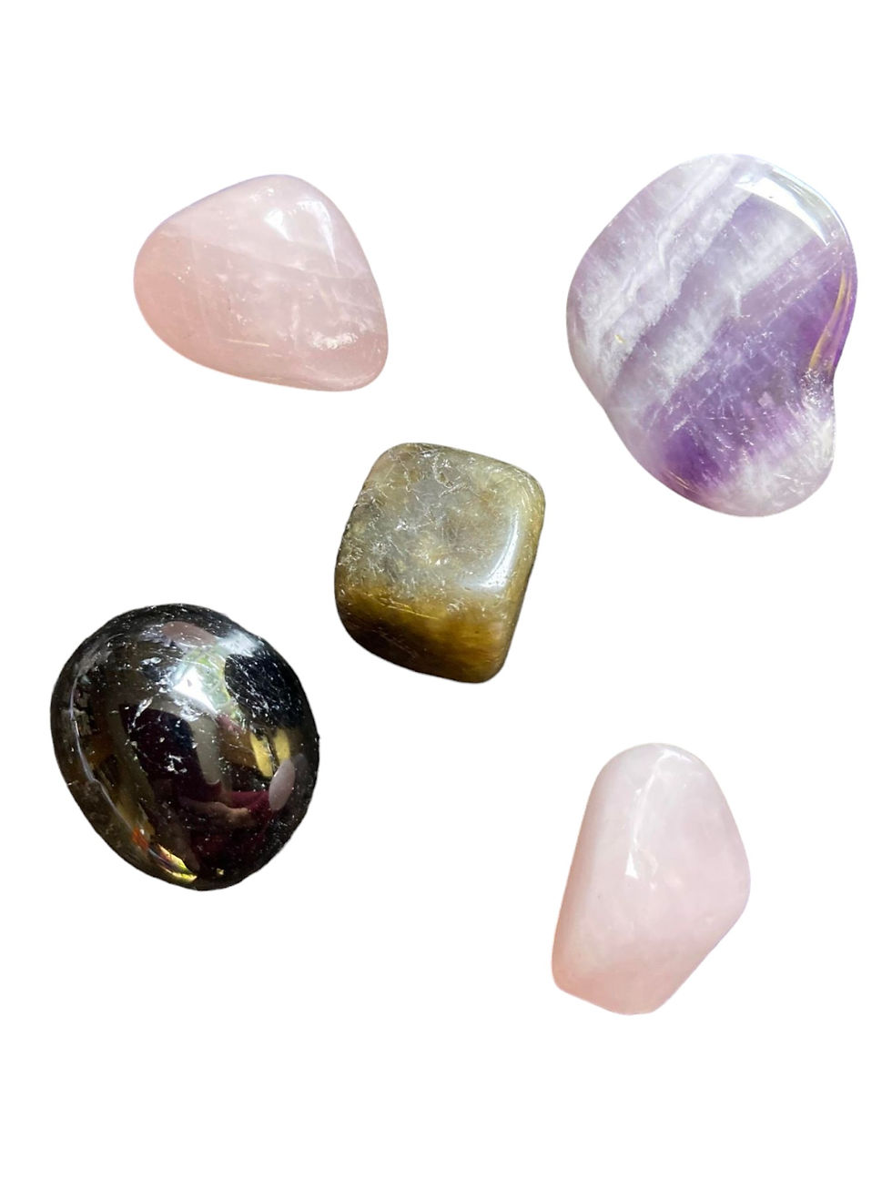 Miniature : Coffret anti-âge en cristal - 5 pierres roulées de taille standard dans un coffret cadeau