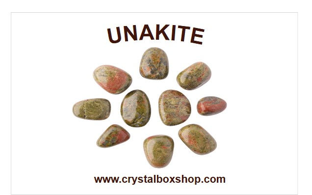 Miniatura: Unakite Extra Large Crystal / Tumblestone 35-45 mm