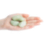 Thumbnail: Aquamarine Crystal/Tumblestone 20-30mm, information card in an organza bag.