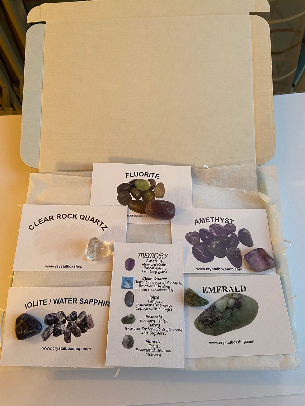 Thumbnail: CHILDBIRTH - CRYSTAL  BOX SET - 5 full size Tumble stones in a gift box