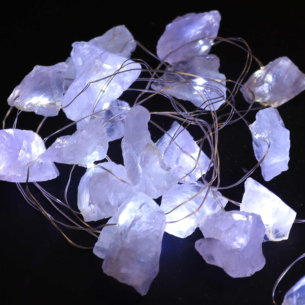 Thumbnail: ✨ Crystal Enchantment Gemstone LED Light Strings - Multi coloured.