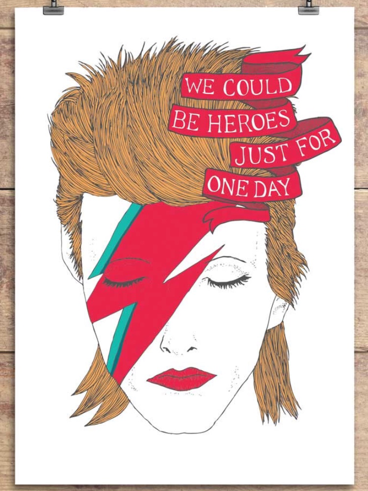 If we can sparkle he may land tonight... how to show your admiration to the late and the great Bowie