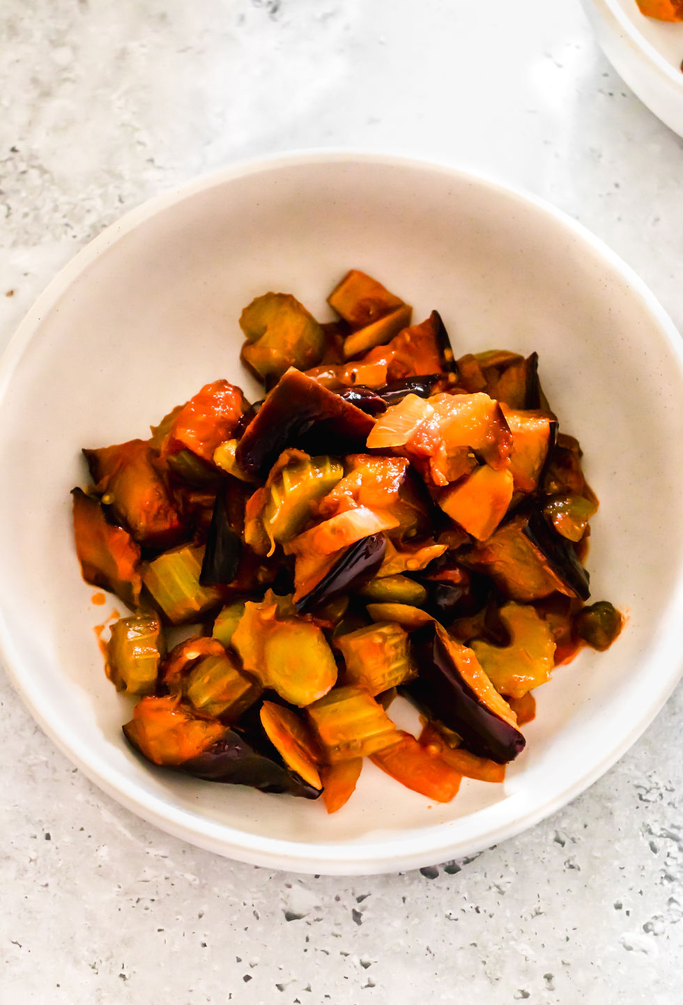 Caponata in one bowl