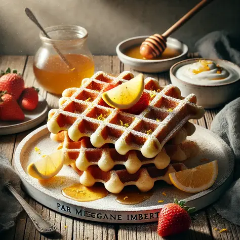 Gaufres légères à la vanille et citron - maladie de Wilson