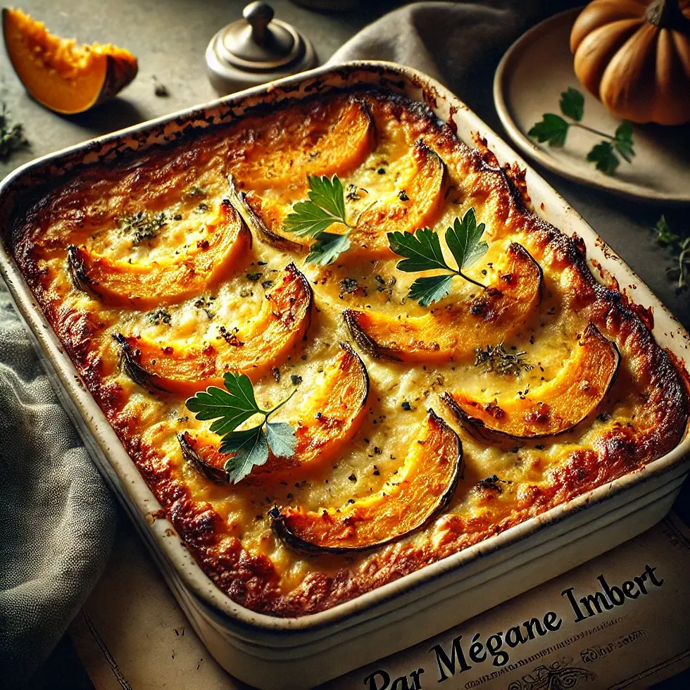 Gratin de Potiron et Fromage Blanc - maladie de Wilson