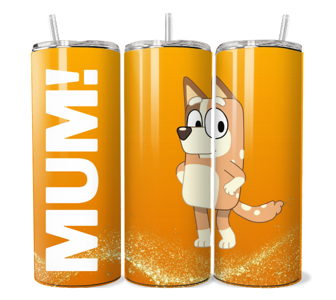 Bluey Mum Orange - Tumbler