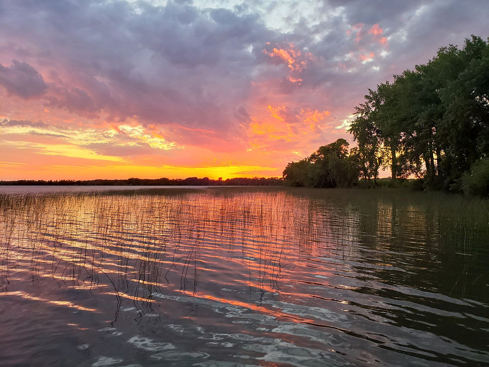 View from dock of Lake Moses