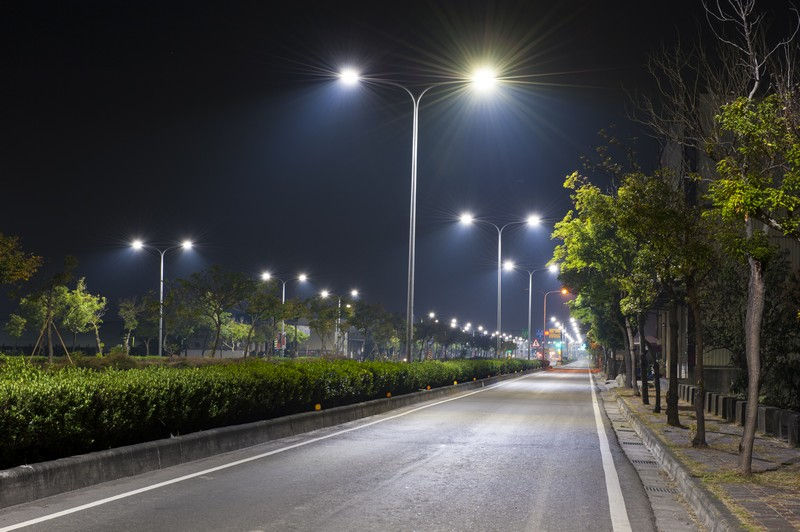 Street light work at naya raipur