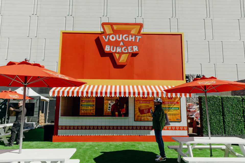 Amazon Prime Video's Vought A Burger and The Juice Bar activations inspired by The Boys and Lizzo's album the Juice  at SXSW.