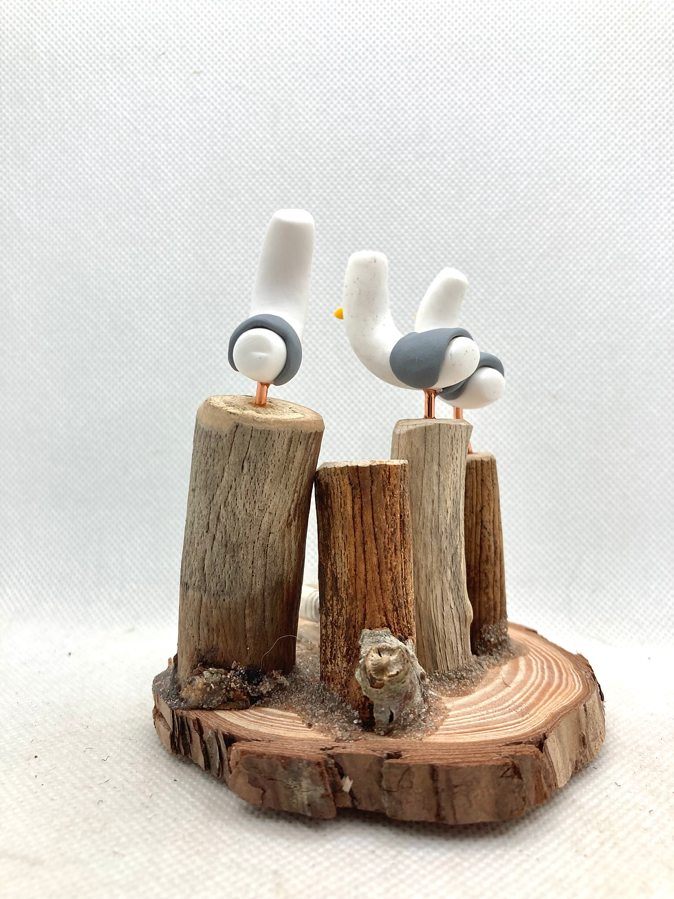 Thumbnail: Scottish Driftwood with seagulls