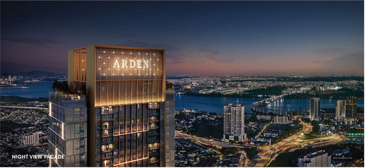 The Arden Residence OBS Night View Facade