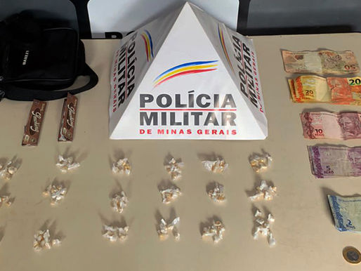 Jovem de 16 anos é apreendido por tráfico de drogas, em Ouro Preto