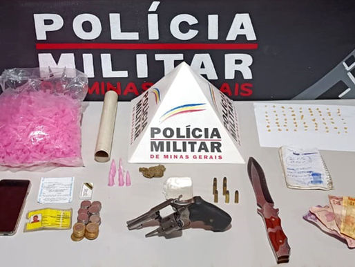 Ouro Preto: mulher é presa em Cachoeira do Campo por tráfico de drogas e porte ilegal de arma