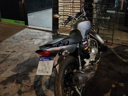 Motocicleta roubada é encontrada em Mariana