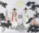 2. 聖金大建神父(左)與可敬者崔良業神父(右)