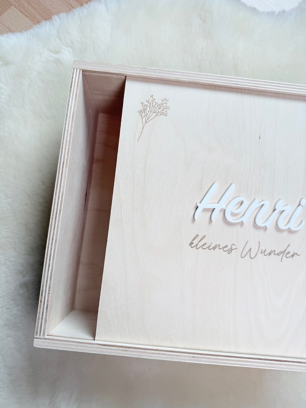 Miniaturbild: Erinnerungskiste personalisiert "kleines Wunder"