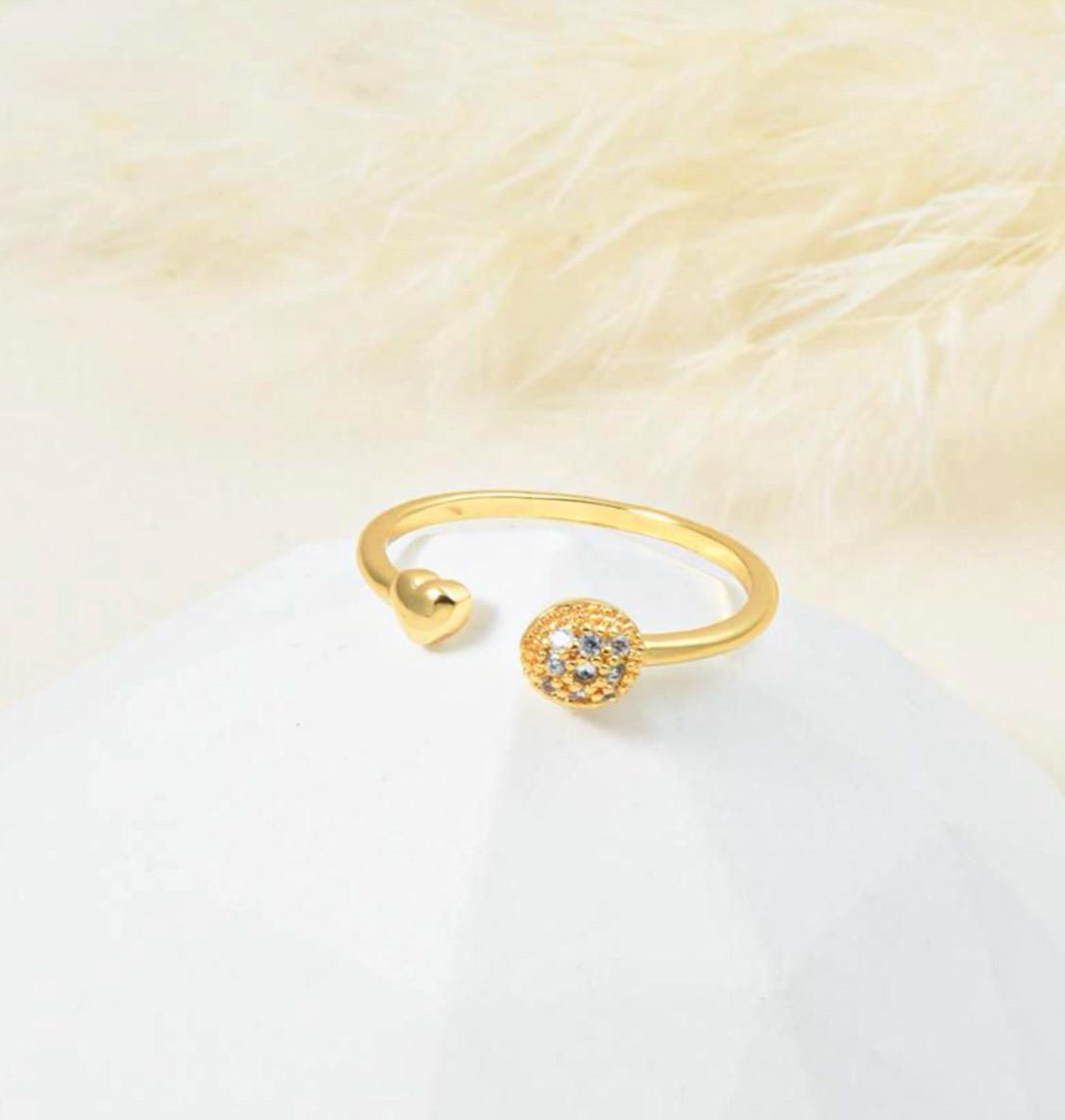 ANILLO CORAZÓN DESTELLO