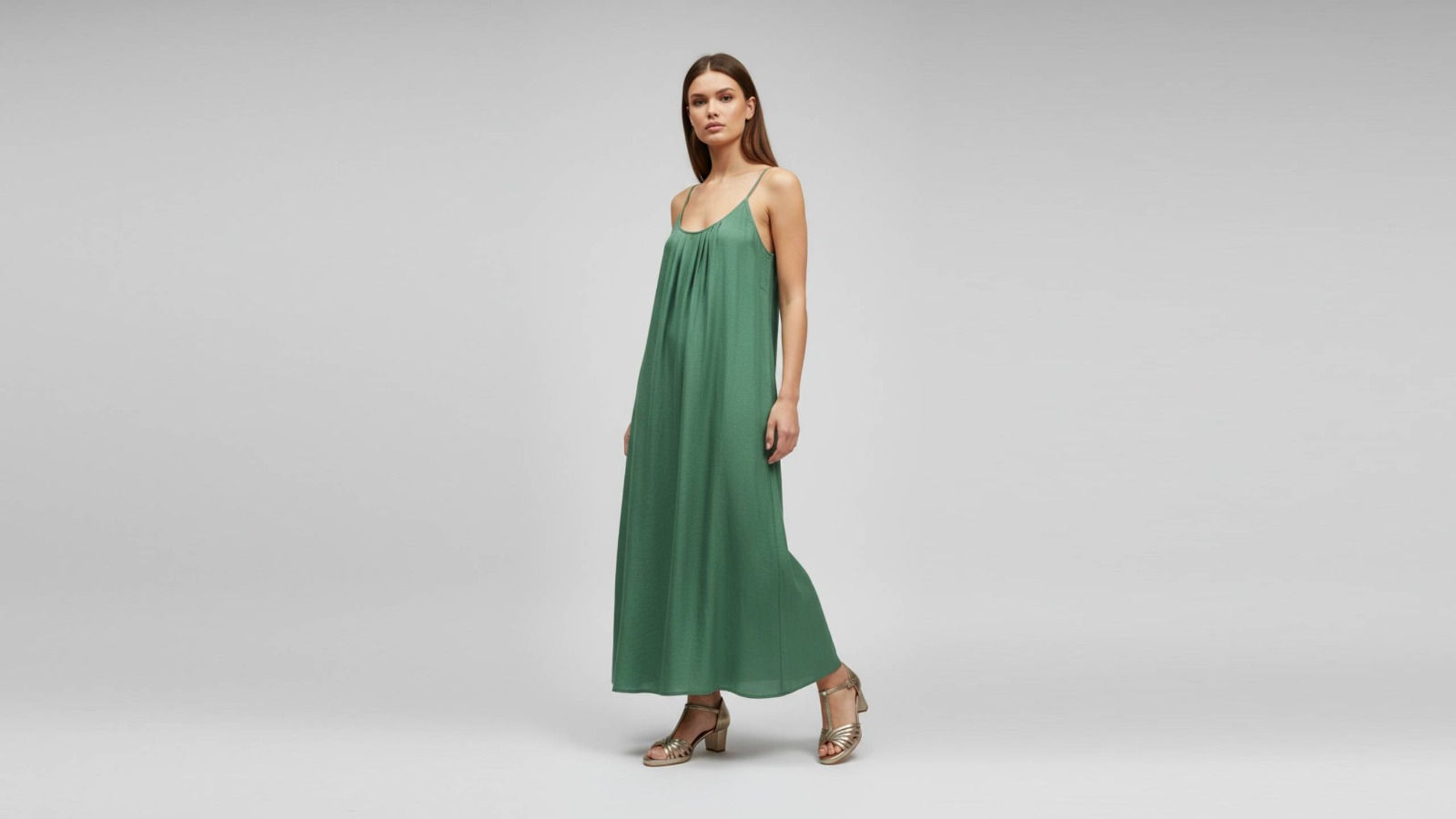 Vestido Constanza Verde Inglés.