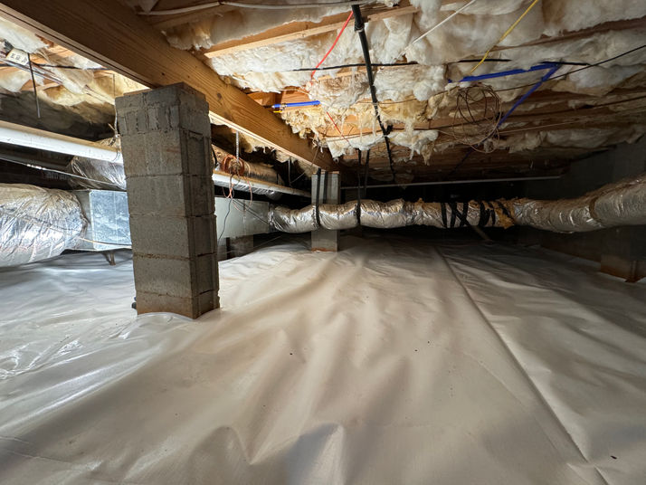 Crawl Space Improvements - Encapsulation with moisture barrier