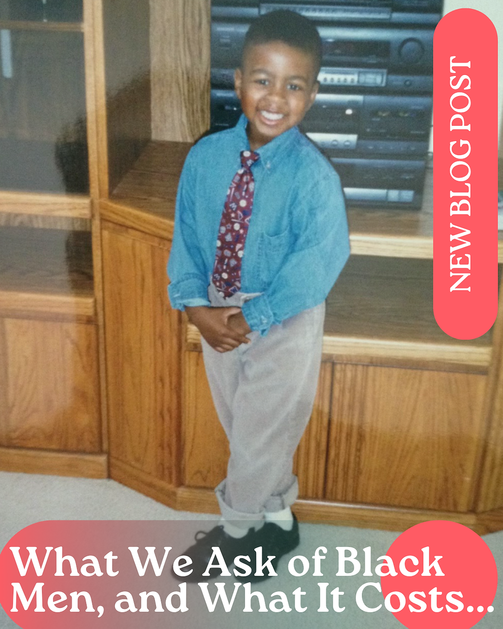 What We Ask of Black Men; and What It Costs