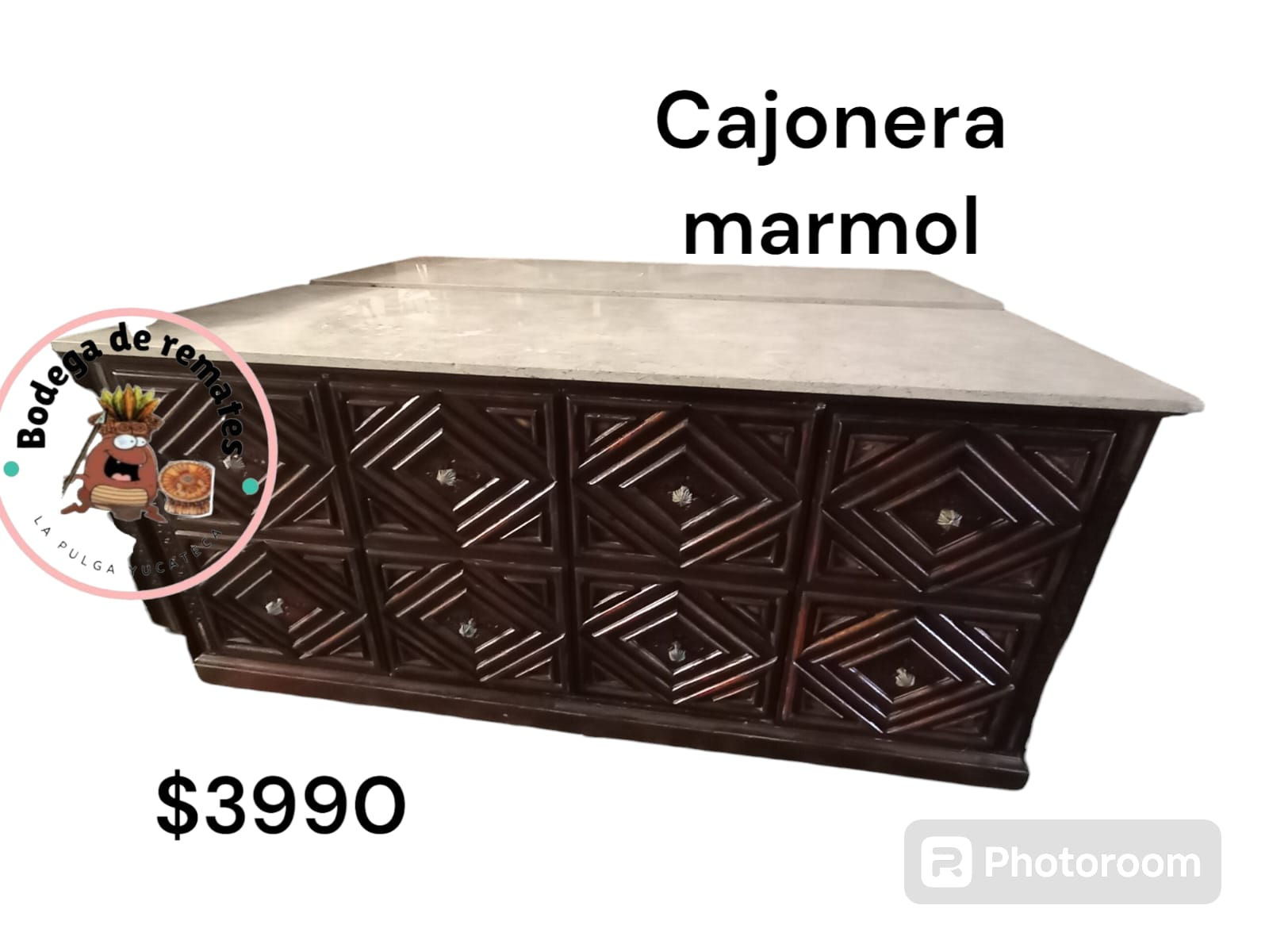 Cajonera con marmol