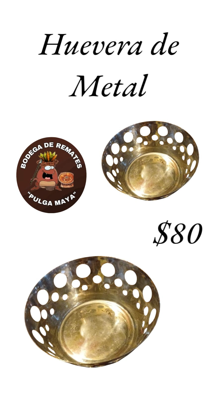Huevera de metal