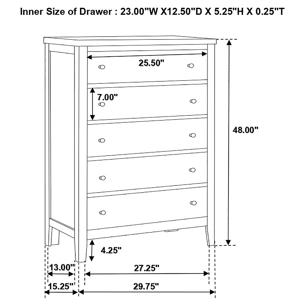 Thumbnail: Carlton 5-piece Full Bedroom Set Cappuccino